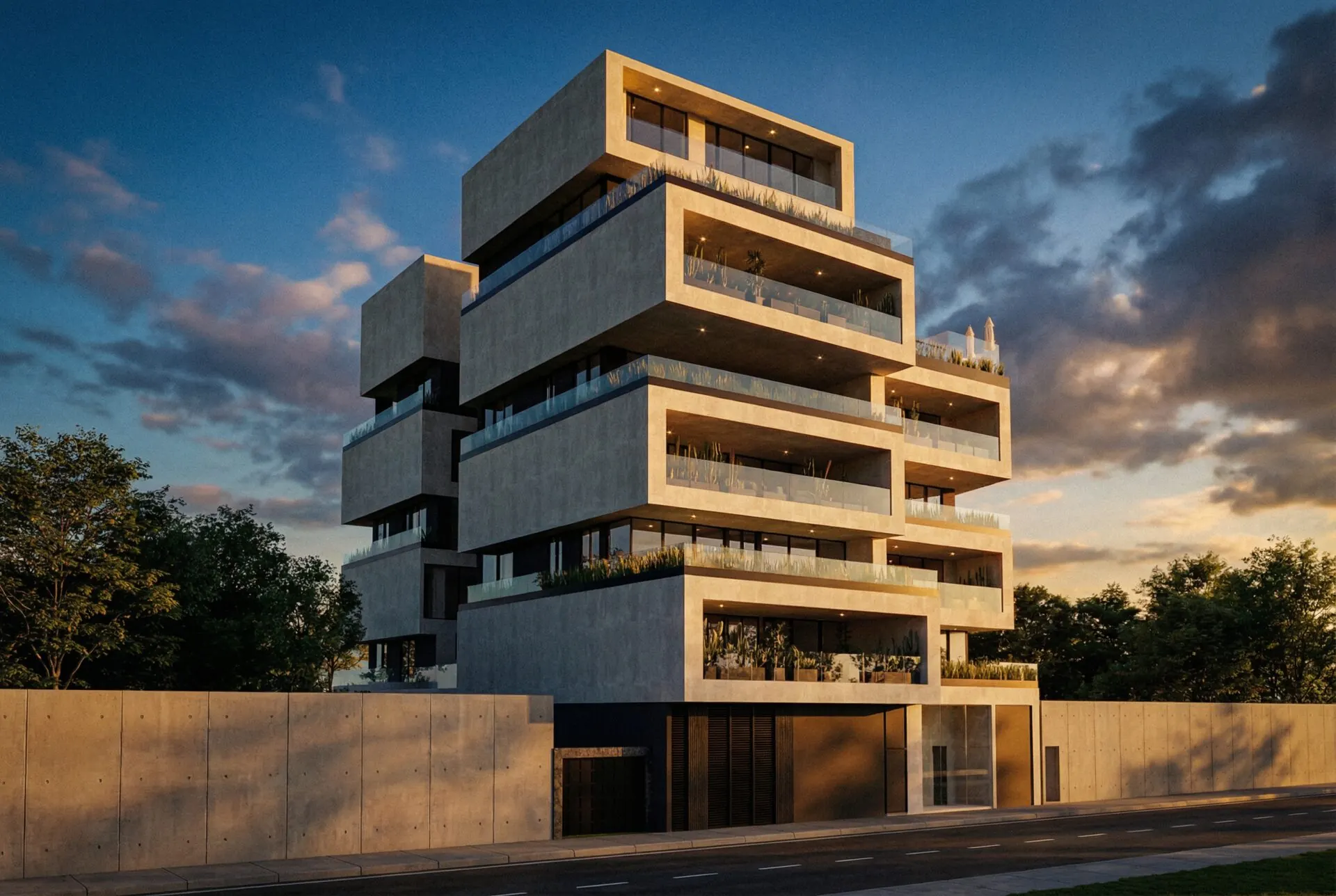 Render fachada Vivario Madero